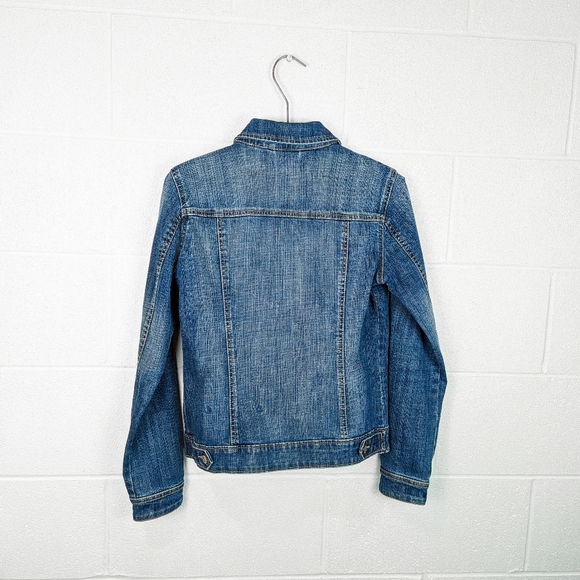 XS/S Like New Reitmans Denim Jean Medium Wash Jacket Blue Button Up Pockets - Picture 2 of 10